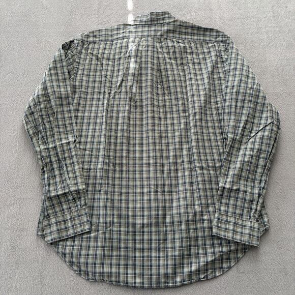 Polo Ralph Lauren Shirt Mens L Green Black Classic Fit Plaid Flannel Button Down - Picture 3 of 7